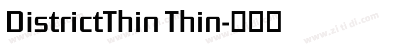 DistrictThin Thin字体转换